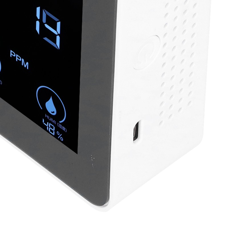 Air Quality Detector Digital USB Charging Carbon Dioxide Monitor Temperature