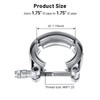EVIL ENERGY V Band Clamp for Flange Kit Stainless Steel