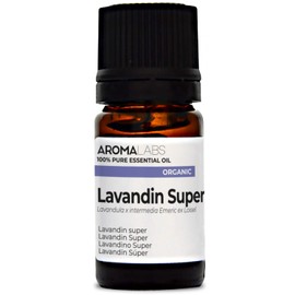 BIO - LAVANDIN SUPER Essential Oil - 5mL - 100% Pure, Natural, Chemotyped and AB Certified - AROMA LABS (French Brand)
