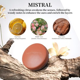 Dapucarin Car Air Freshener Vent Clip Fragrance Long Lasting Auto Odor Eliminator - Made with Natural Plant Extracts - Mocha Brown Leather Diffuser with 2 Pieces Mistral Scent Refills