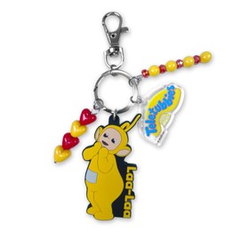 Teletubbies Beaded Rubber Keychain Laa-Laa