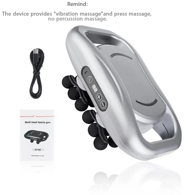 Professional 16-Head Electric Massager - Portable Muscle Relief for Neck,