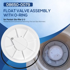 Bonbo Upgrade 08650-0079 Skimmer Float Valve Assembly with O-Ring Replacement for Pentair Sta-Rite U-3 Pool and Spa Skimmers