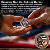 ASmileIndeep Firefighter Challenge Coin - First Responder Fireman Coins -