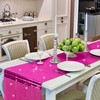 durony 2 Pack Disco Party Table Runner Mirror Hot Pink