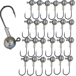 YAOYAOLING 25 x Trout Freshwater Jig Head Hooks Saltwater Jig Heads Round Jig Hooks (14g))