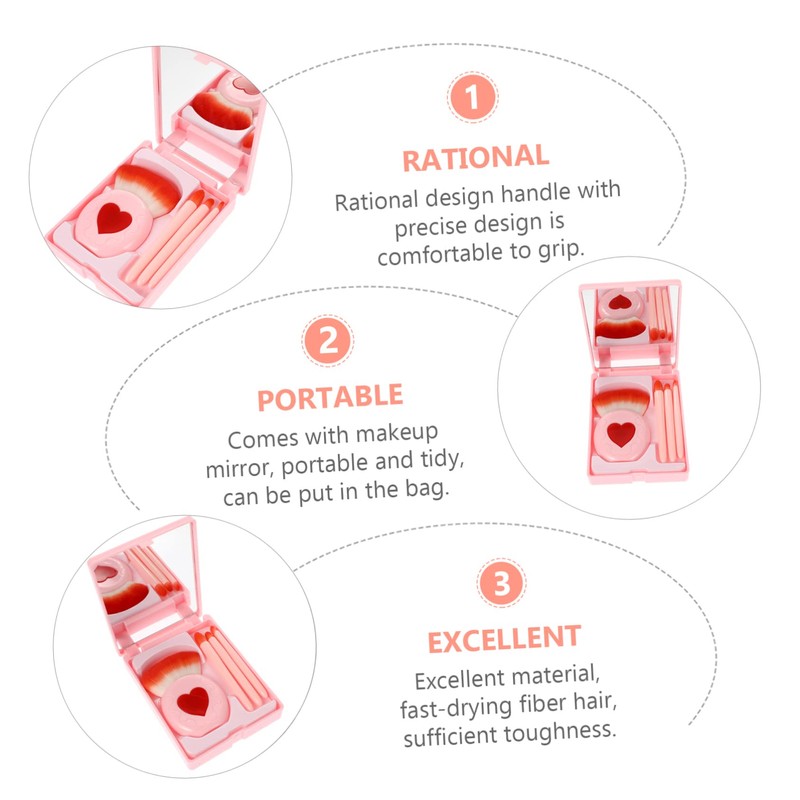 Ipetboom Cosmetic Brush Set Makeup Brush for Travelling Quality Material