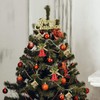 Christmas Tree Ornaments, 32 Pieces, 25mm, Red Shiny and Matte,