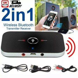 2in1 Bluetooth Transmitter & Receiver Wireless A2DP for Home TV Stereo Audio