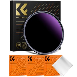 K&F Concept 58mm ND1000000 Filter, 20-Stop ND Neutral Density Optical Glass with 28-Layer Coating