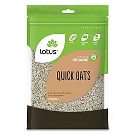 Lotus Organic Quick Oats 500g