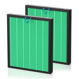 Vital 200S-P Toxin Absorber Replacement Filter for LEVOIT Vital 200S Vital 200S-P Air Purifier, H13 True HEPA and Activated Carbon 200S Filter, Vital 200S-RF-TX (LRF-V201-GUS), 2 Pack Green