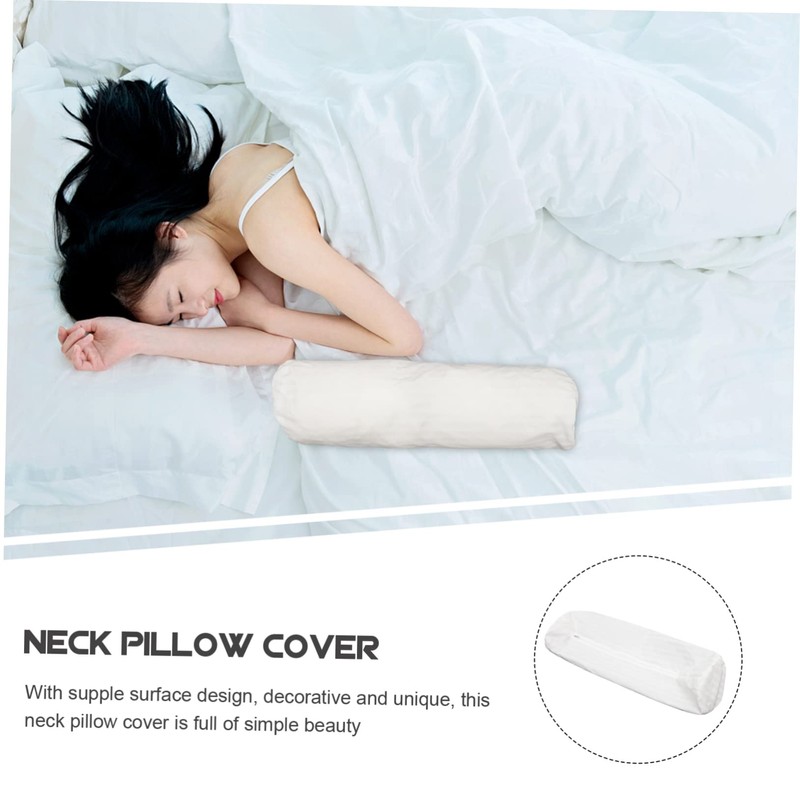 CHILDWEET 4pcs Cylinder Pillow Case Cervical Pillow Covers for Neck