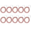 Vokenforu 10 PCS Pink Wrist Keychain, Plastic Spiral Wrist Coil,