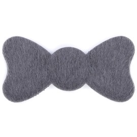 Kamipita Cute Velcro Hair Clip, Hairpins, Hair Elastic, Short Hair, Stylish, Non-Result, Non-Tracing, Cute (Faux Fur Ribbon, Black)
