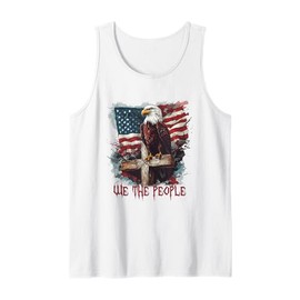 American Flag Patriotic Founding Fathers We The People USA Tank Top