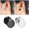 Yesallwas Earrings for Men Women,Stainless Steel Round Hoop Dot Earrings