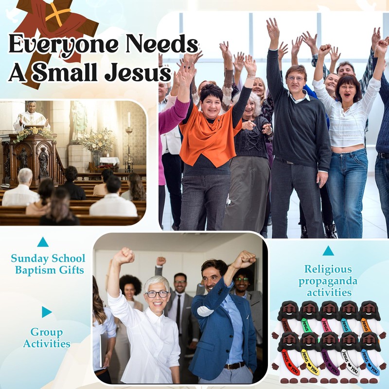 Bememo Mini Black Jesus Little Black Tiny Jesus Bulk to