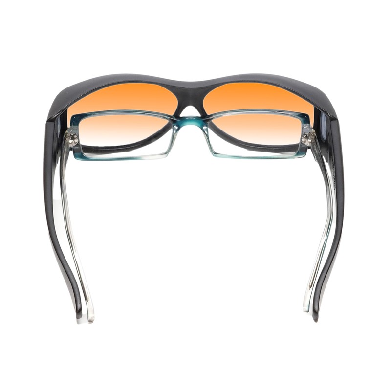 Medspex Fl011 Color Therapy Mood Glasses Black/Orange Photophobia Fluorescent Light