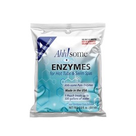 AhhSome Enzyme for Hot Tubs & Swim Spas 7 fl.oz, Single Use Packet, Natural Enzyme for Scum Line & Odor, Hot Tub Chemical for Cloudy Water Treatment, Use Only in Fresh Water for Best Results