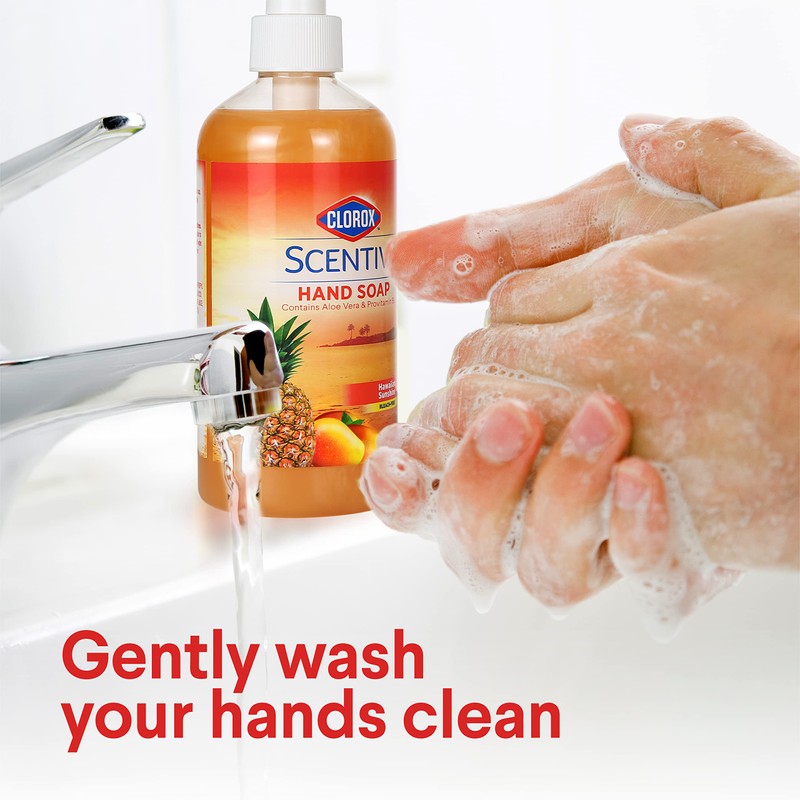 CLOROX Scentiva Liquid Hand Soap, Hawaiian Sunshine Scent - Bleach-Free