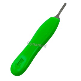Scalpel Handle #3 Plastic Ergonomic Handle Lightweight (Green) Suitable for Lab Dissections, Crafts and Hobby, and More - Fits #10 Series Blades