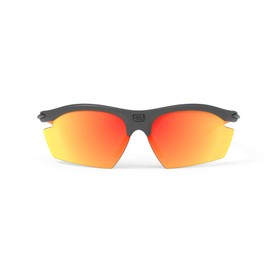 RUDYPROJECT SP536498-0000 Sports Sunglasses, Road Bike, Bicycle, Marathon, Jogging, Exercise, Triathlon, Tennis, Baseball, Rydon, Graphite Frame, Polar 3FX HDR, Multi Laser Orange Lens