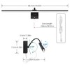 MantoLite 35" led Light bar Wall Sconce,Black Bathroom Vanity Lights