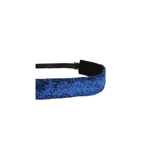 Mavi Bandz Adjustable Non-Slip Fitness Headbansd Sparkle Glitter - Blue
