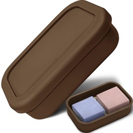 Enhanced Leak Proof Traveling Soap Holder with Lid, Shampoo Bar & Conditioner Bar Holder, Soap Container with Draining Layer, Portable Bar Soap Holder for Bathroom, Gym, Camping