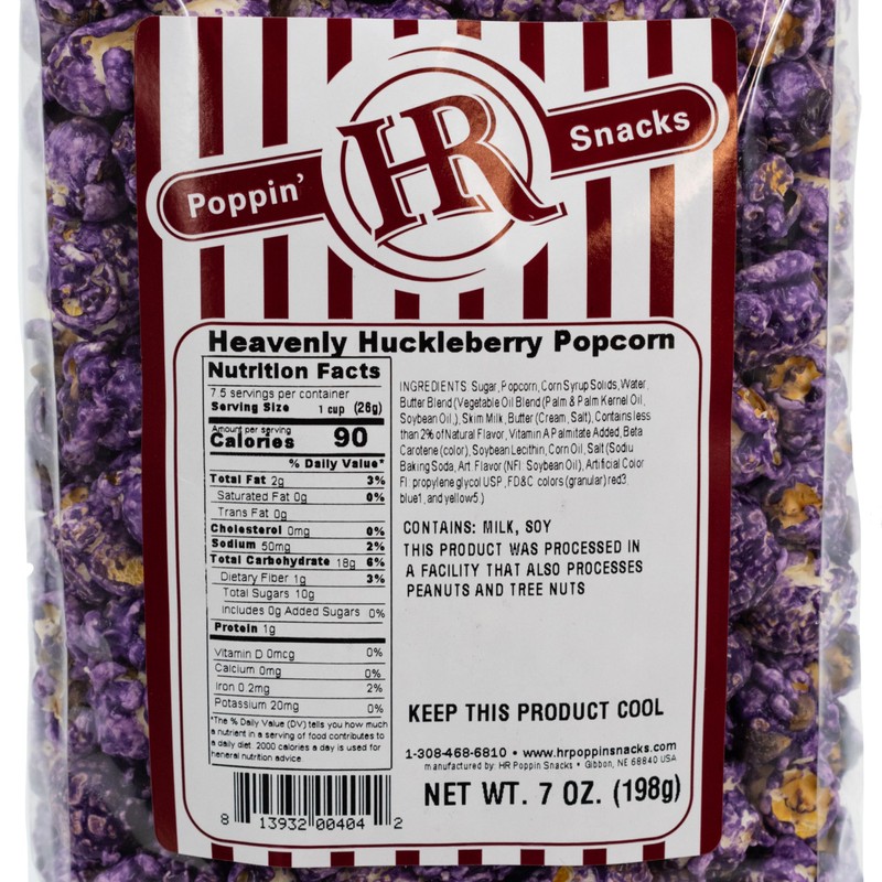 Heavenly Huckleberry Popcorn | 4 Pack | HR Poppin' Snacks