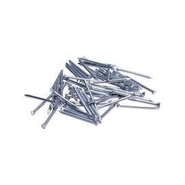 TOX Home Base 063600204 Skirting Board Pins Blue Galvanised with Deep Countersunk Head in Recyclable Paper Packaging Size 1.4 x 40 mm for Fixing Skirting Boards, Slats, Wood and Much More Pack of 100