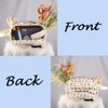 MNIGIU Assistant Principal Alphabet Clear Cosmetic Bag Principal Gift Back