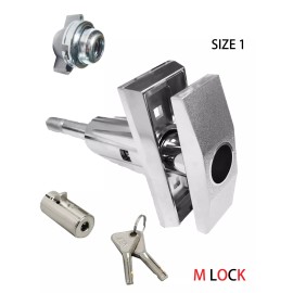 m lock Vending T Handle + 8501 cylinder lock  Vendo replacement Snack +slam nut Size 1