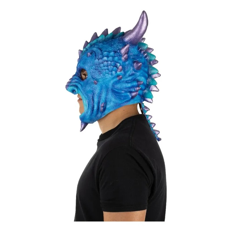Máscara de Látex Luchador Drago Multicolor para Adultos Ghoulish Productions