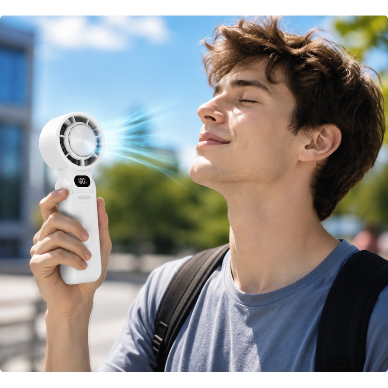 Portable Handheld & Neck Refrigeration Fan for Outdoor Cooling –