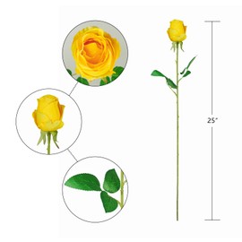 VicsGift 10pcs Artificial Silk Rose Flowers with Long Stem Real Looking Fake Roses for DIY Wedding Bouquet Table Centerpiece Faux White Roses for Bridal Shower Arrangements