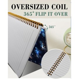 ZHIZHEND Spiral Journal Notebook,A5 Hardcover Lined Journals for Women Girl 6 x 8.3 in,120 Pages Thick Paper,Cute College Ruled Writing Notebook for Gifts Office Work School(Blue Butterfly)