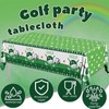 SINGOMON 2pcs Golf Table Cloths Plastic Table Cloth Rectangular Tablecloths