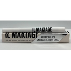 IL Makiagz Waterproof Liquid Eyeliner Black Card 0.05 fl oz NIB