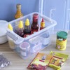 Callyne 10 L Clear Plastic Storage Box, 6-Pack Storage Latch