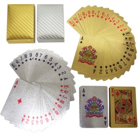 RedBeryl Plastic Playing Cards (Gold, Silver)