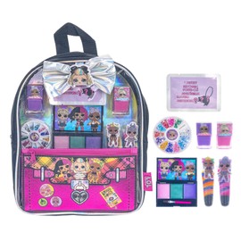 Townley Girl L.O.L. Surprise! Makeup Filled Backpack Set, Including Lip Balm, Nail Polish, Nail File, Hair Bows, and Other Accessories, Perfect for Parties, Sleepovers and Makeovers, Ages 3