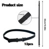 Wenrou Pack of 12 Bow Tie Extensions, Elastic, Adjustable Fly