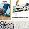 150pcs ABS Round Spacer Assortment Kit White Insulation Spacers for