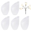 Vaguelly 5 Pieces White Frosted Lampshade Fixtures Replacement Shades for