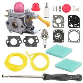 Hayskill FL20 FL20C Carburetor with Carb Adjustment Tool Kit for Poulan Weed Eater Featherlite FL20 FL20C FL25C FL26 FX26S FX26SC FX265 XT260 SST25 SST25C String Trimmer C1U-W24 545081808