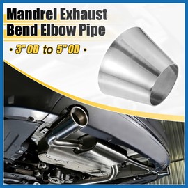 A ABSOPRO Car Mandrel Exhaust Bend Elbow Pipe 304 Stainless Steel Concentric Reducer 3" OD to 5" OD 2pcs Item Replacement
