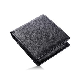 TASUKI Men's Bi-fold Wallet, Made in Japan, Himeji Leather, Genuine Leather, Made by Leading Leather Artisans, black