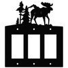 Moose Light Switch Covers Wall Plate, Metal Decorative Plates Outlet